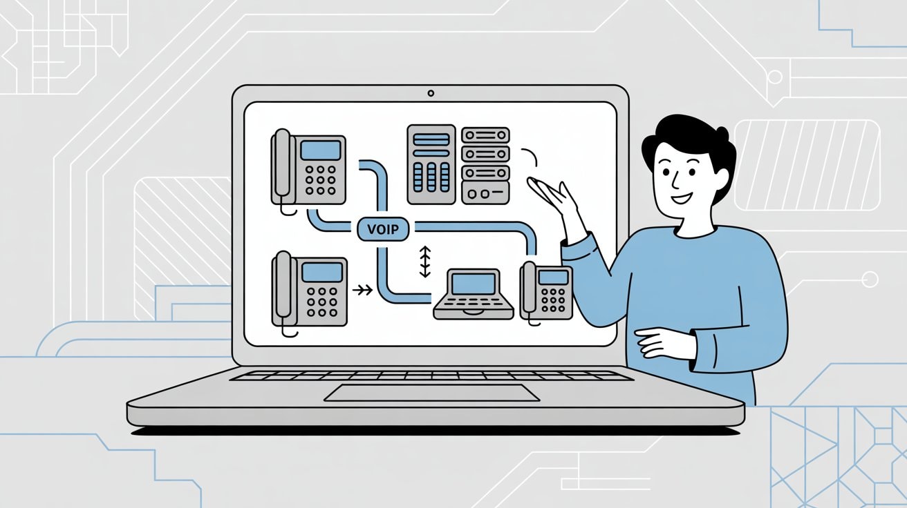 VoIP system setup and configuration process