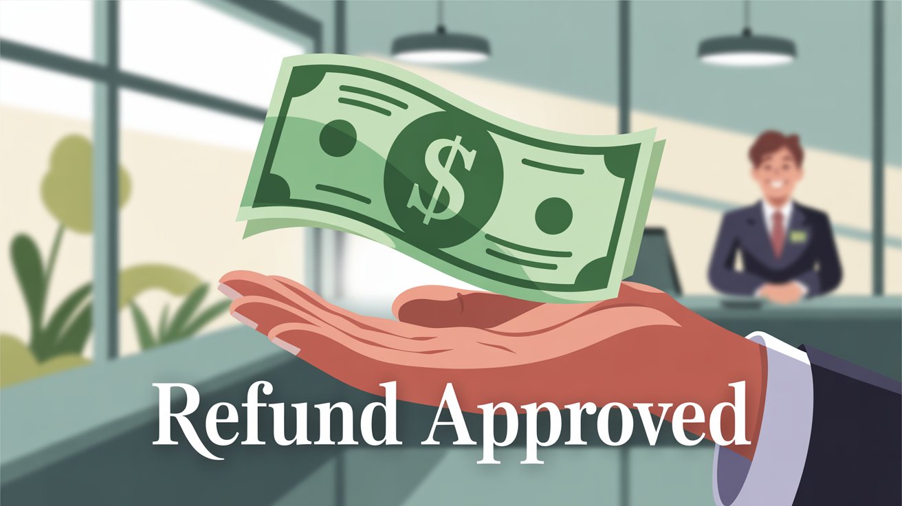 Refund request processing and customer satisfaction guarantee
