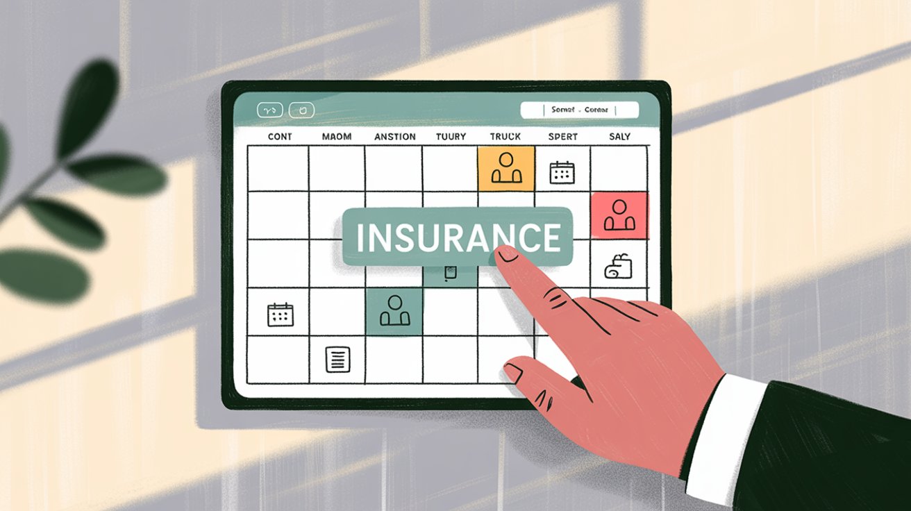 Calendar integration and appointment scheduling interface for insurance AI receptionist system