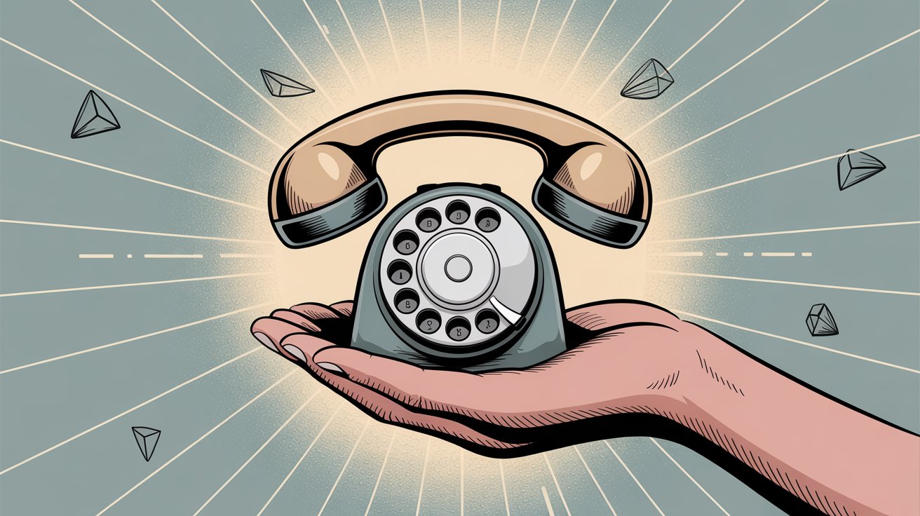 Phone system testing concept illustration