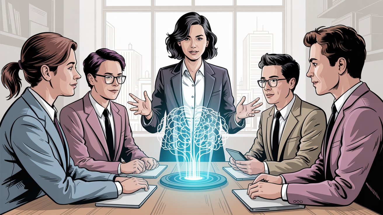 Insurance team receiving training on effectively working with AI receptionist technology