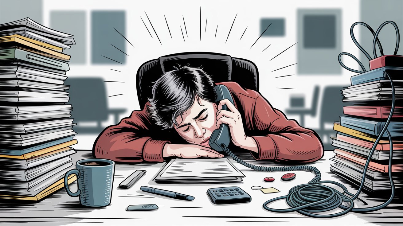 Worker constantly interrupted and distracted by phone calls