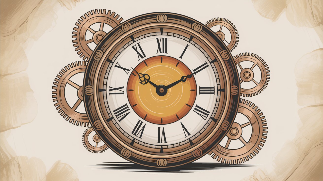 Clock mechanism representing speed and efficiency in customer service responses