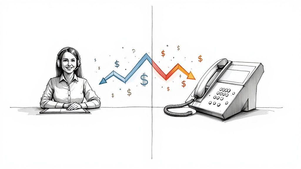 Virtual Receptionist vs Voicemail Cost Analysis: Complete Guide (2025)
