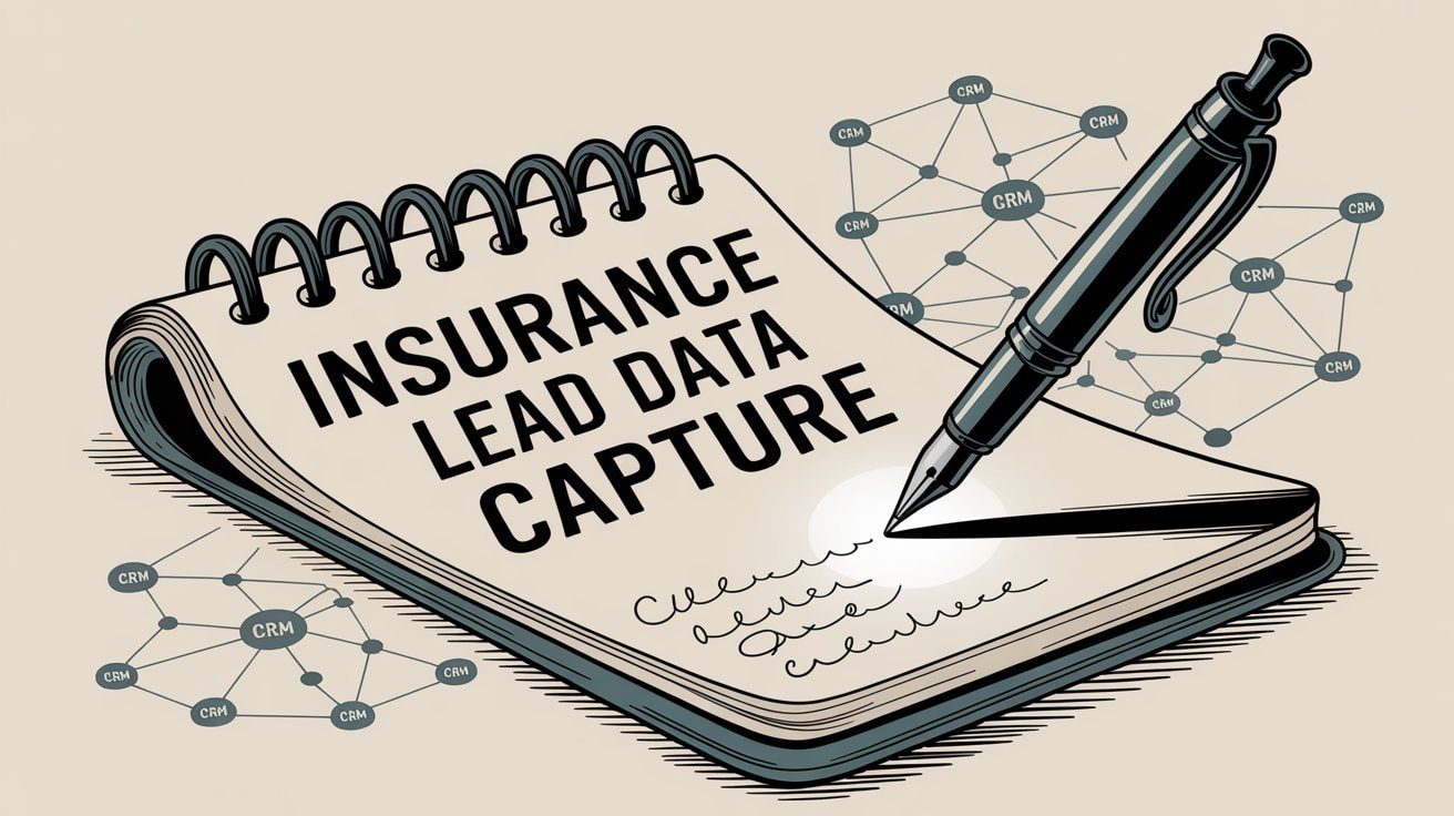 Insurance lead data being captured and integrated into CRM system for seamless follow-up